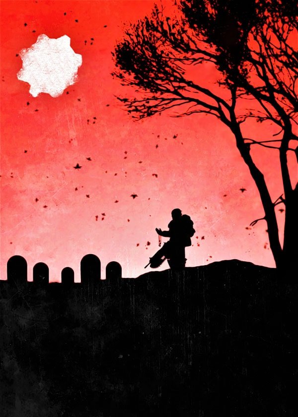 Plakat, Gears of War Vintage Poster, 40x50 cm