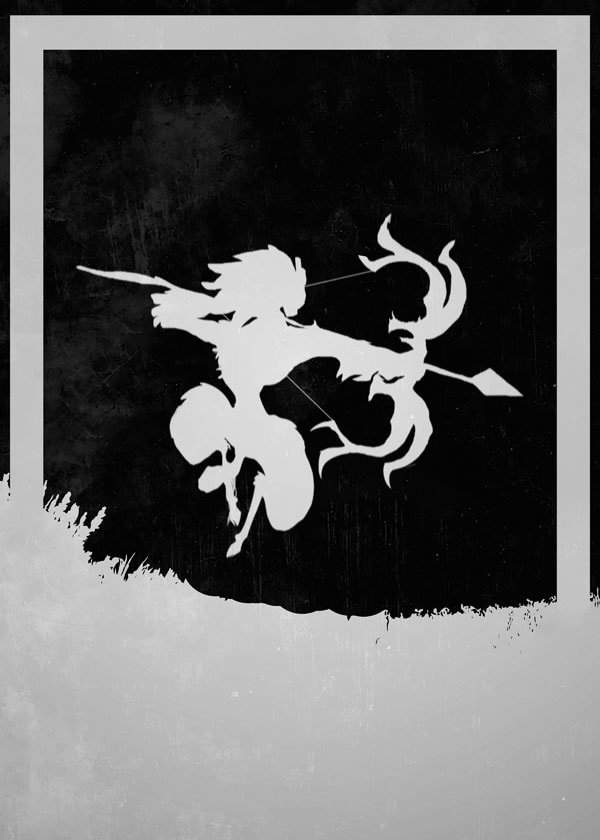 Plakat, League of Legends - Kindred, 50x70 cm