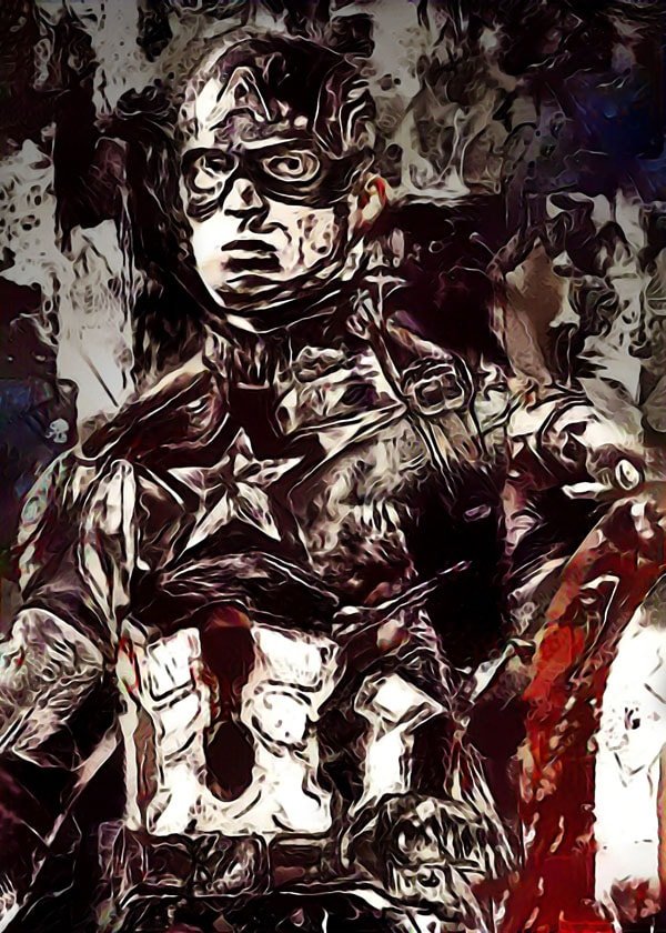Plakat, Legends of Bedlam - Kapitan Ameryka, Marvel, 50x70 cm