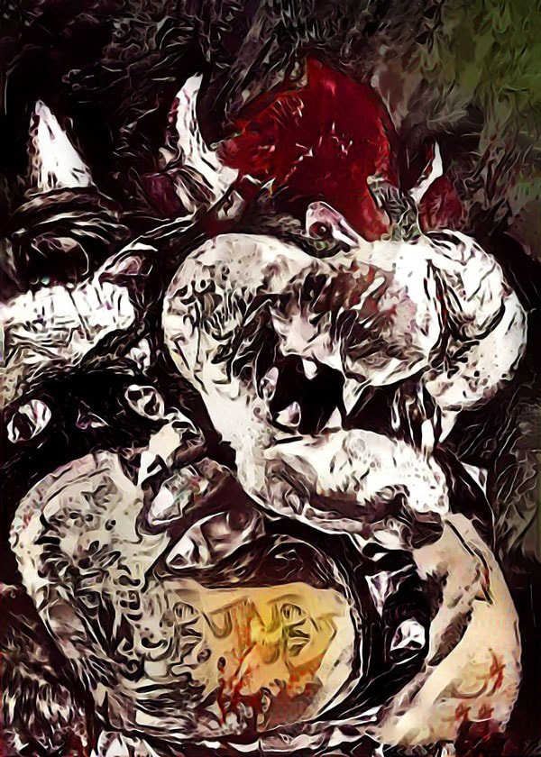 Plakat, Legends of Bedlam - Bowser, Mario Nintendo, 30x40 cm