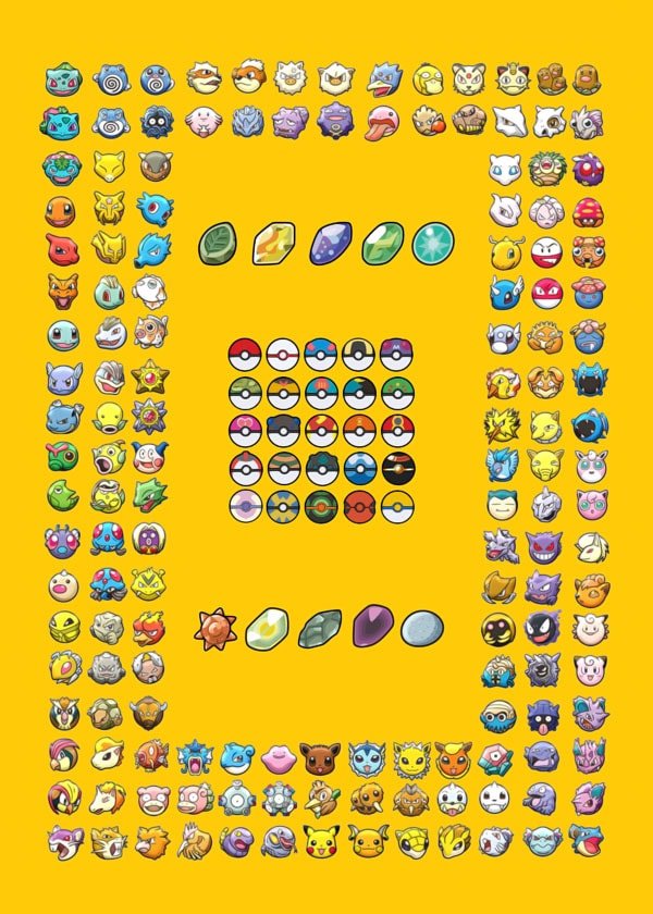 Plakat, Pokemon - The First Generation, 70x100 cm