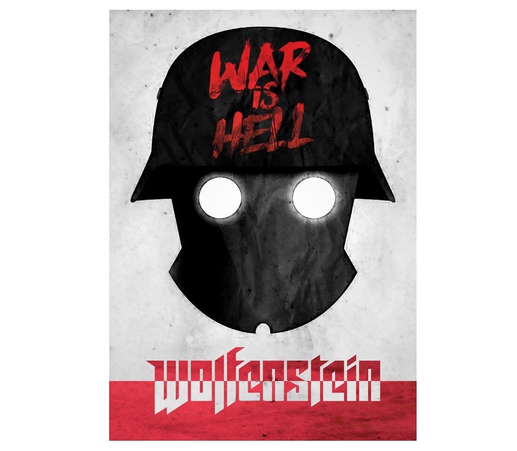 Plakat, Old World Propaganda - Wolfenstein, 40x50 cm