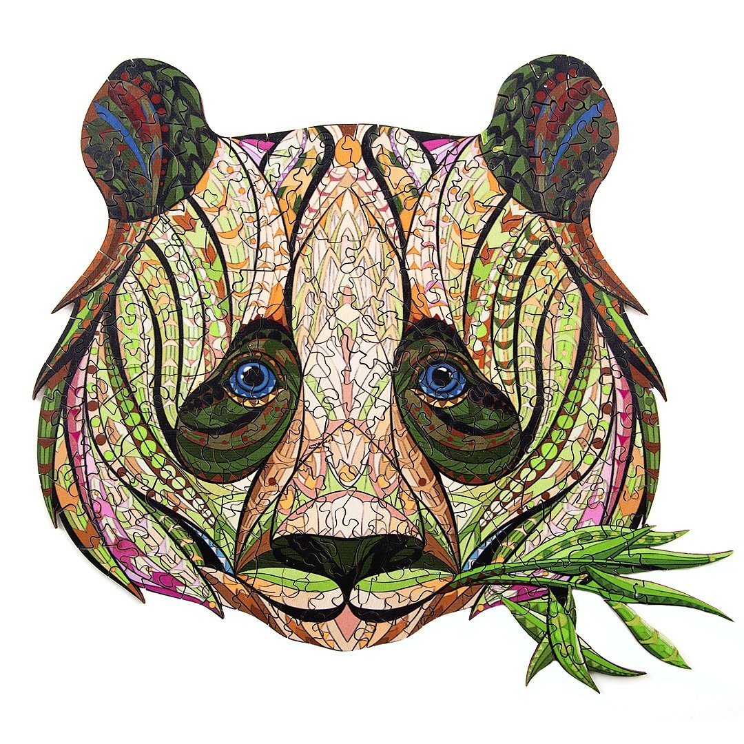 Drewniane Puzzle SŁODKA PANDA 2W1 M