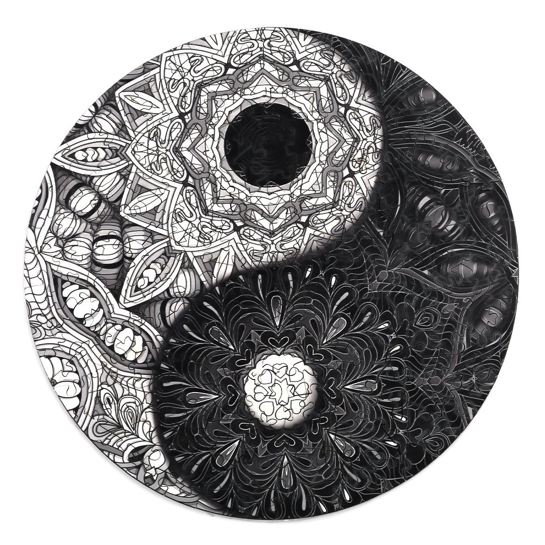 Drewniane Puzzle YIN YANG L