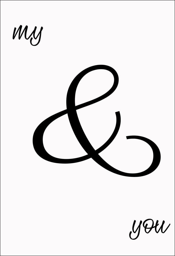 Plakat, My, b&w, 50x70 cm