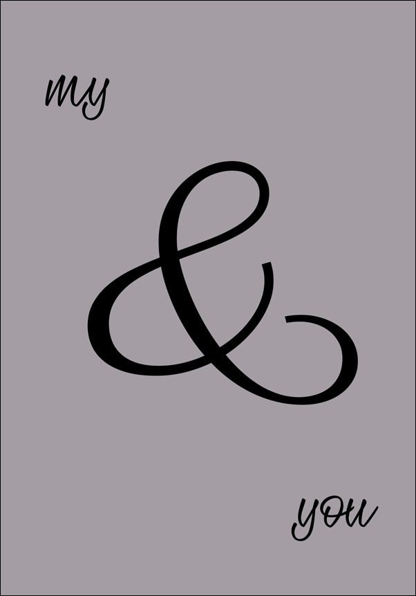 Plakat, My, szare, 70x100 cm