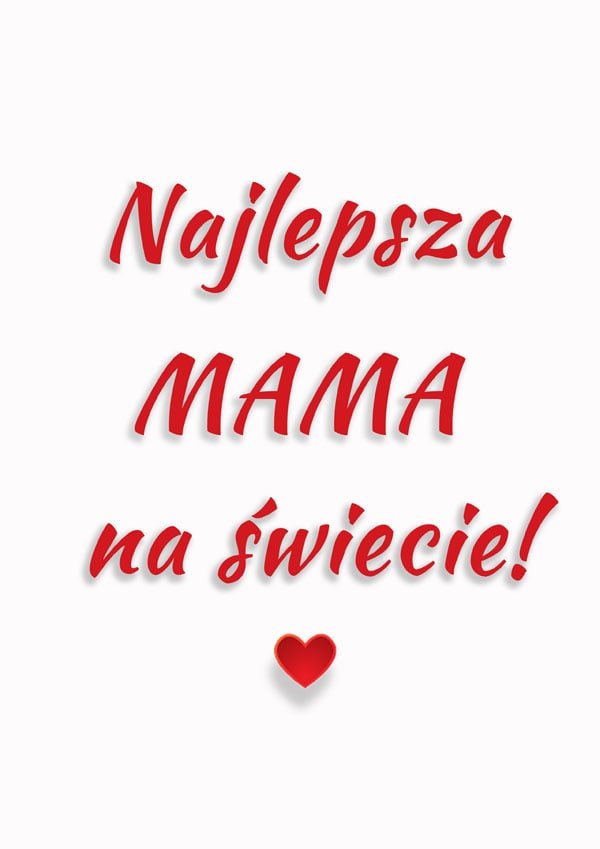 Plakat, Mama, 59,4x84,1 cm