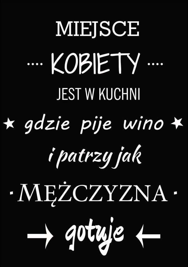 Plakat, Miejsce kobiety, 61x91,5 cm
