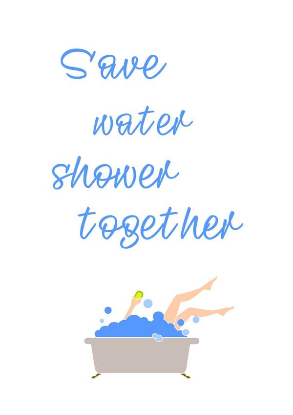 Plakat, Prysznic, 30x40 cm