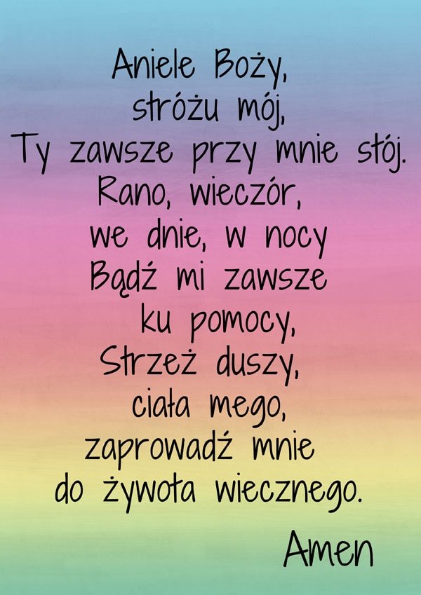 Plakat, Modlitwa, 40x50 cm