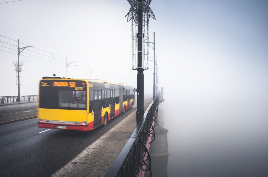 Plakat, Warszawa Mgła, 70x50 cm