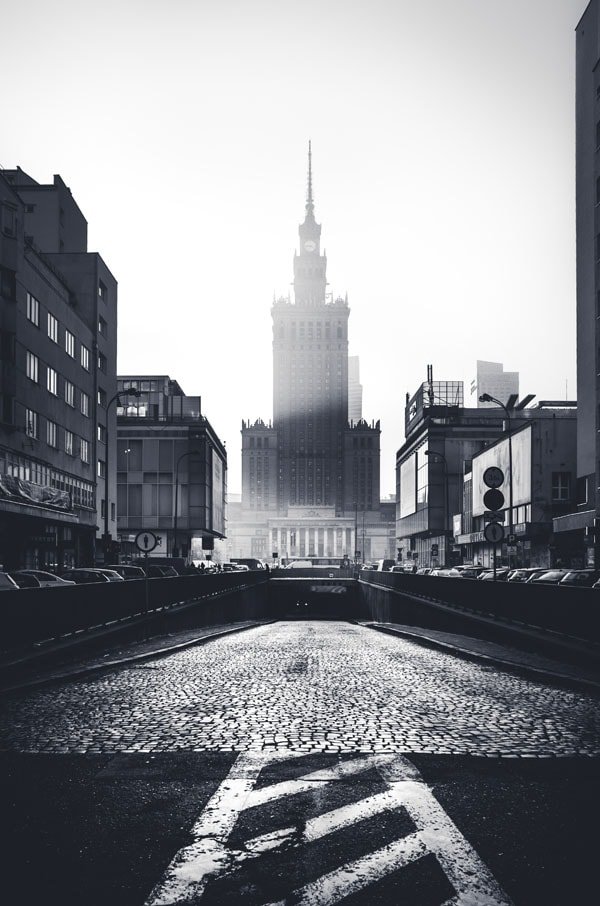 Plakat, Warszawa W kierunku Pałacu Kultury, 29,7x42 cm