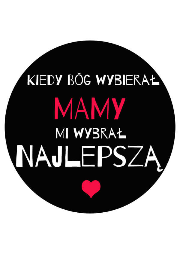 Plakat, Najlepsza, 50x70 cm