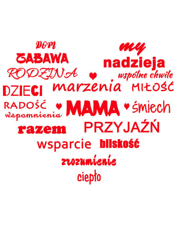 Plakat, Mama , 70x100 cm