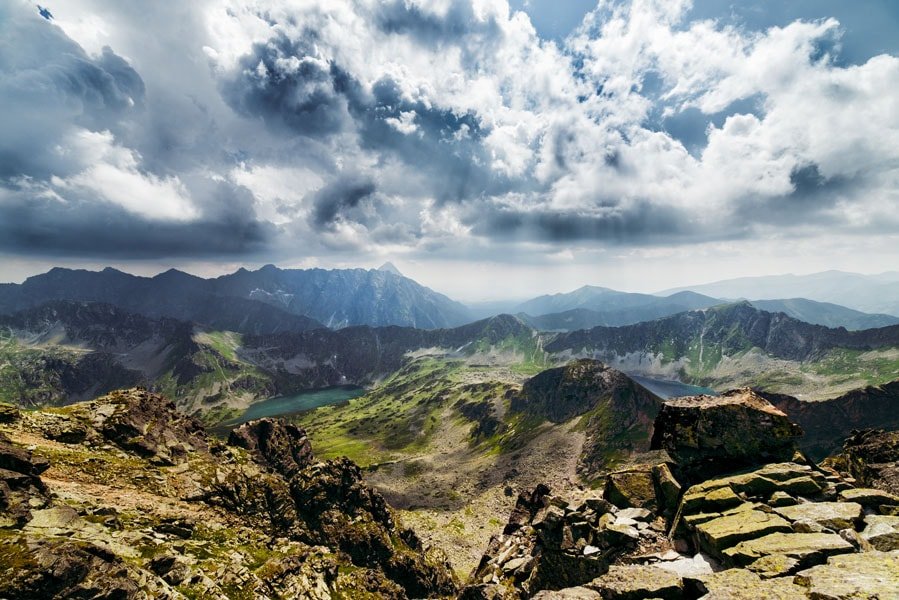 Plakat, Widok z koziego Wierchu, Tatry, 100x70 cm