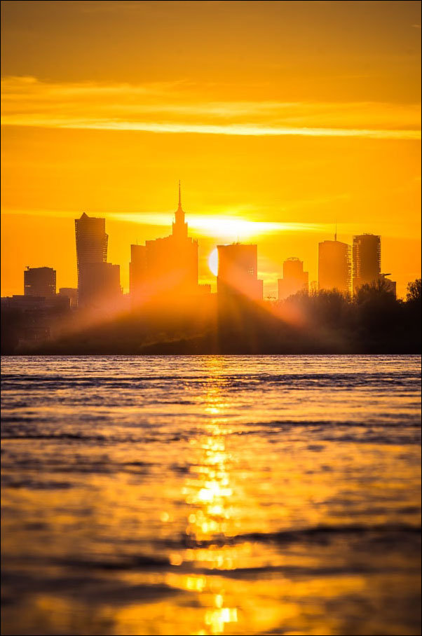 Plakat, Warszawa Złoty zachód, 50x70 cm