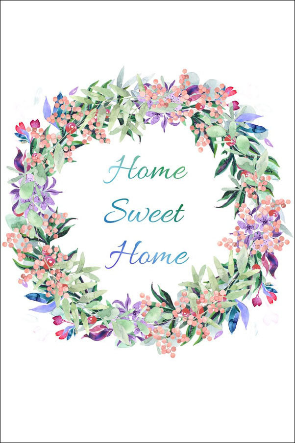 Plakat, Home sweet home, 40x60 cm