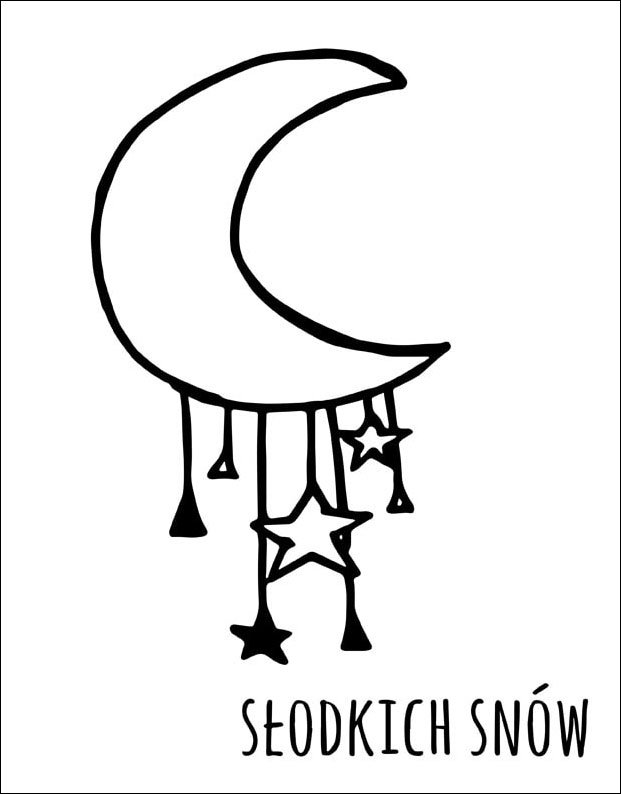 Plakat, Słodkich snów, 61x91,5 cm