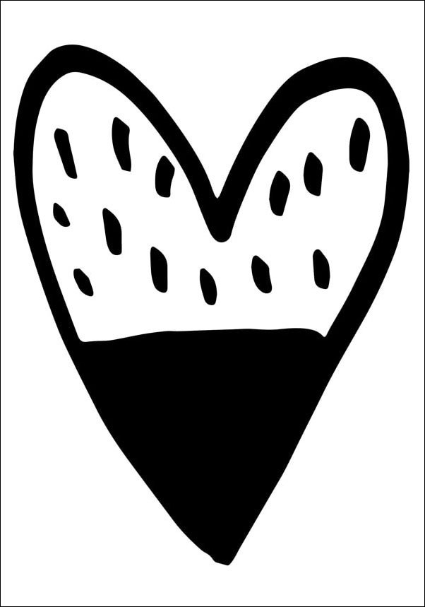 Plakat, Serce, 70x100 cm