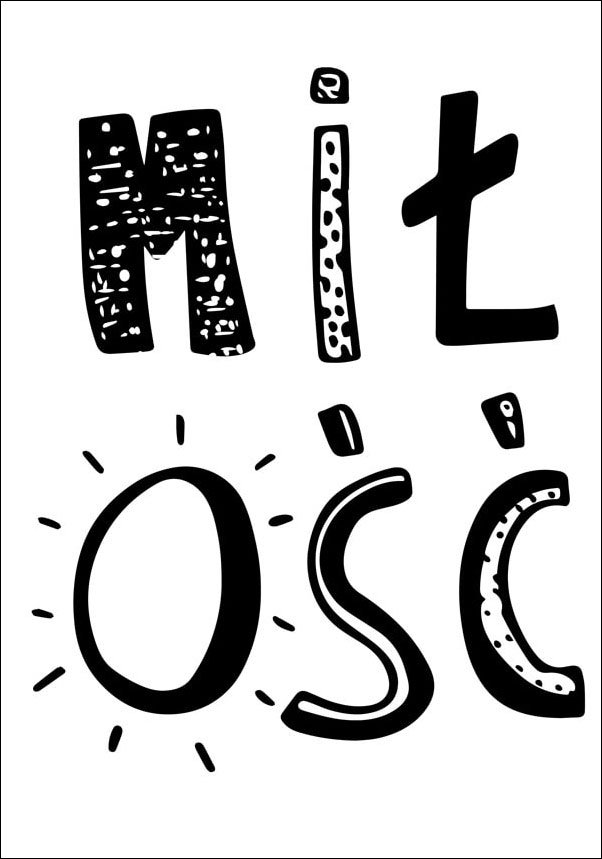 Plakat, Miłość, 59,4x84,1 cm