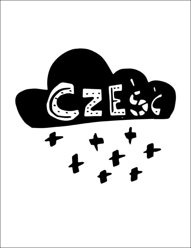 Plakat, Cześć, 60x80 cm