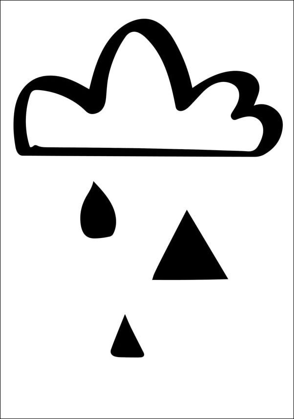 Plakat, Chmura, 61x91,5 cm