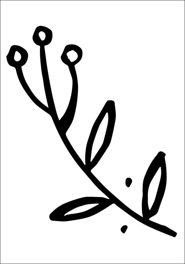 Plakat, Gałązka, 30x40 cm