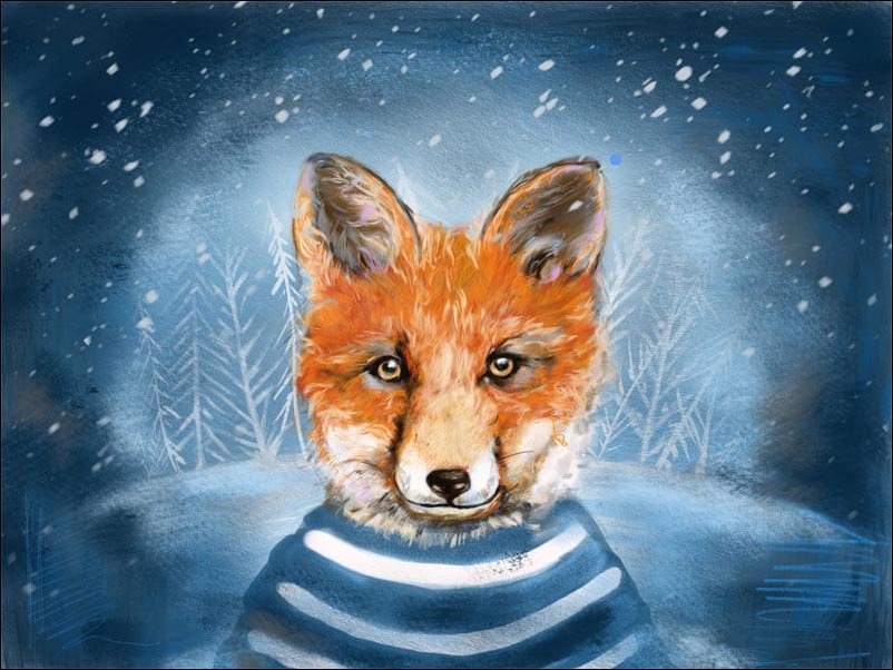 Plakat, Lis, 70x50 cm