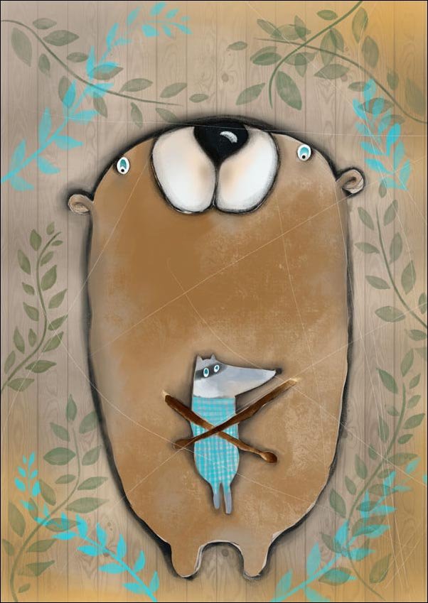 Plakat, Miś, 50x70 cm