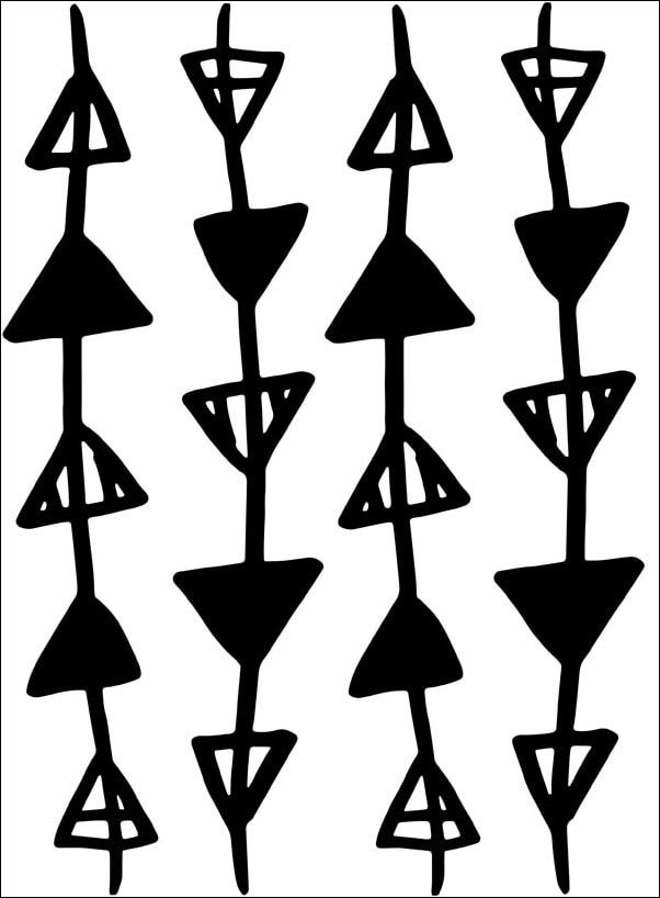 Plakat, Geometryczne scandi, 50x70 cm