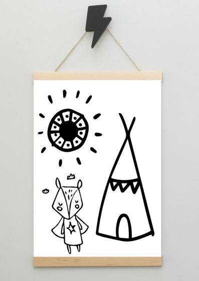 Plakat, Tipi, 30x40 cm