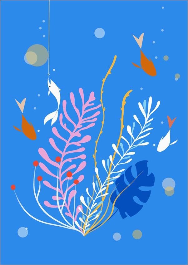 Plakat, Rybki, 61x91,5 cm