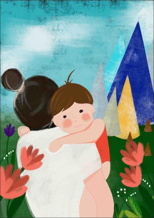 Plakat, Przytulas, 40x50 cm