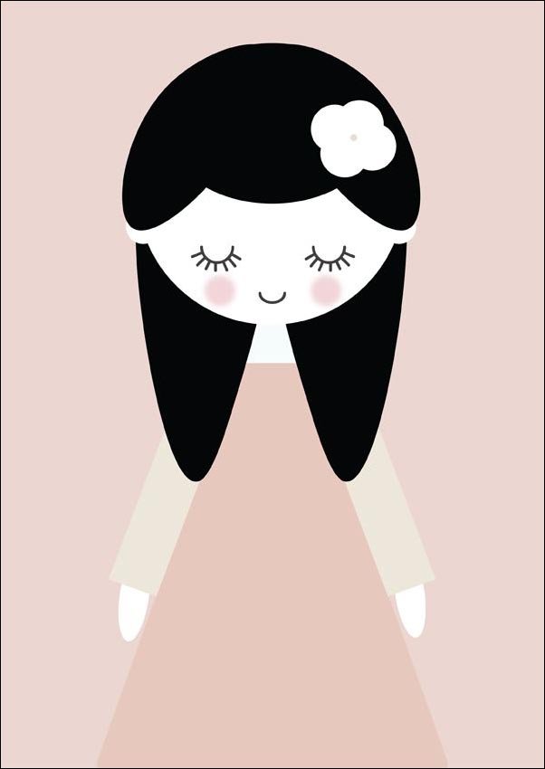 Plakat, Marcysia różowa, 70x100 cm