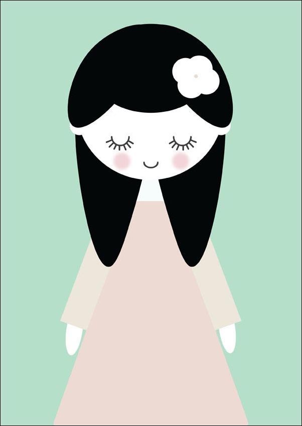 Plakat, Marcysia miętowe tło, 50x70 cm