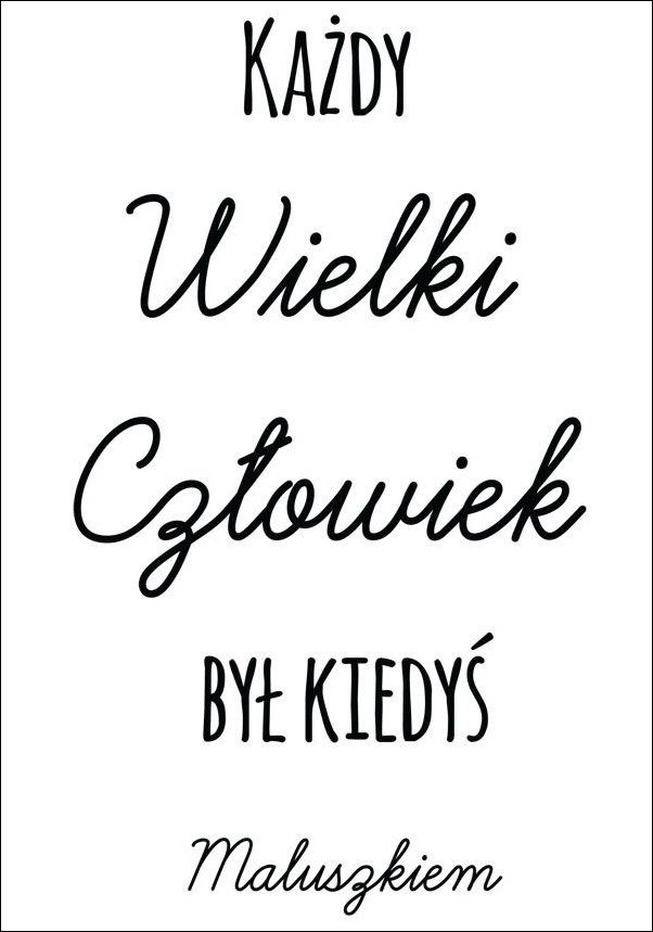 Plakat, Mały wielki człowiek, 40x50 cm