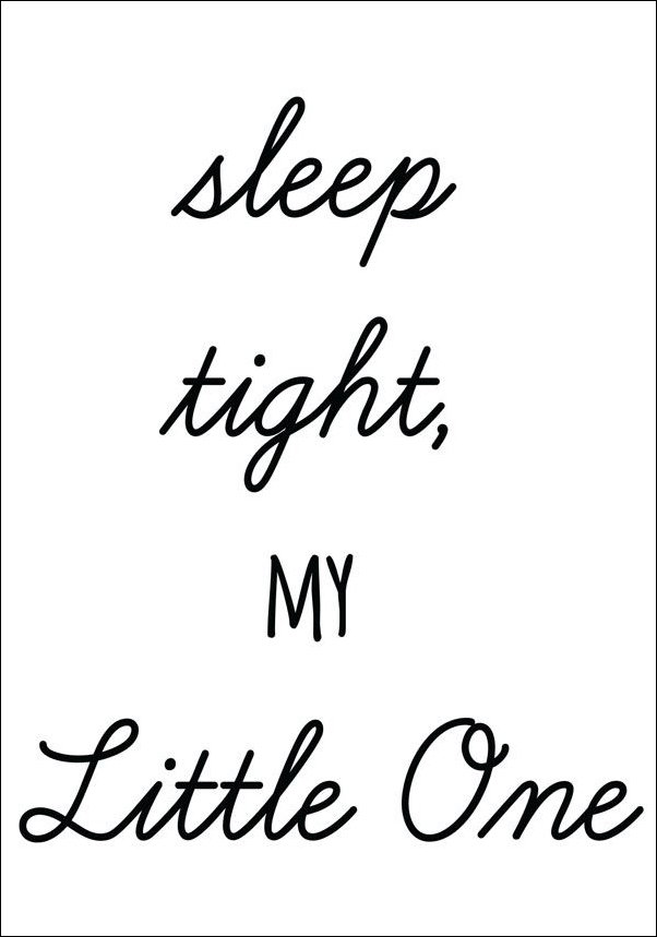 Plakat, Sleep tight my little one, 20x30 cm