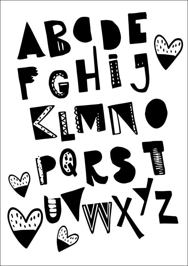 Plakat, Abc, 61x91,5 cm