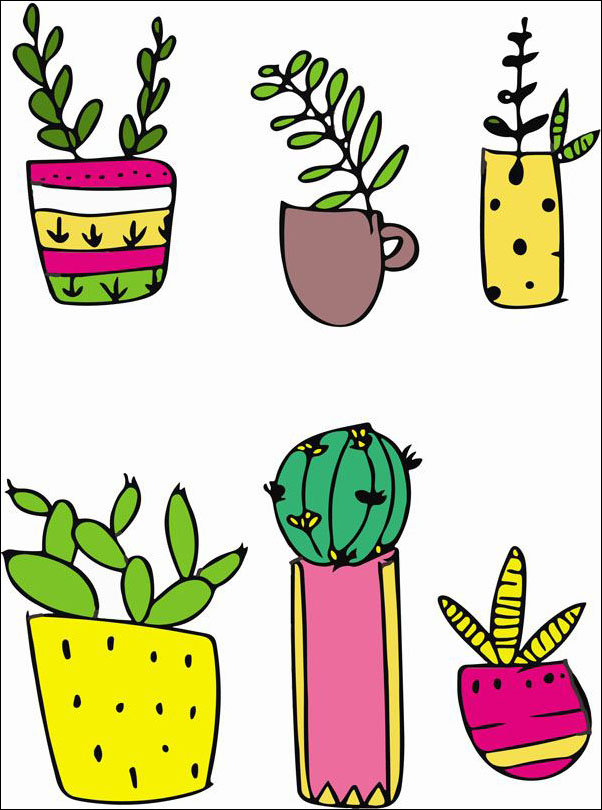 Plakat, Sukulenty, 61x91,5 cm