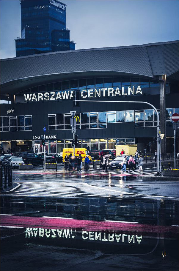 Plakat, Warszawa Centralna, 30x40 cm