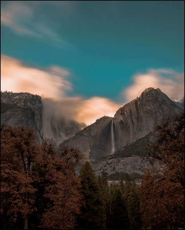 Plakat, Górski wodospad, 60x80 cm