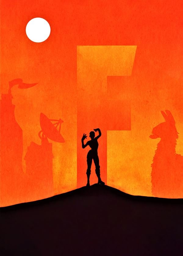 Fortnite Vintage Poster - plakat 40x50 cm