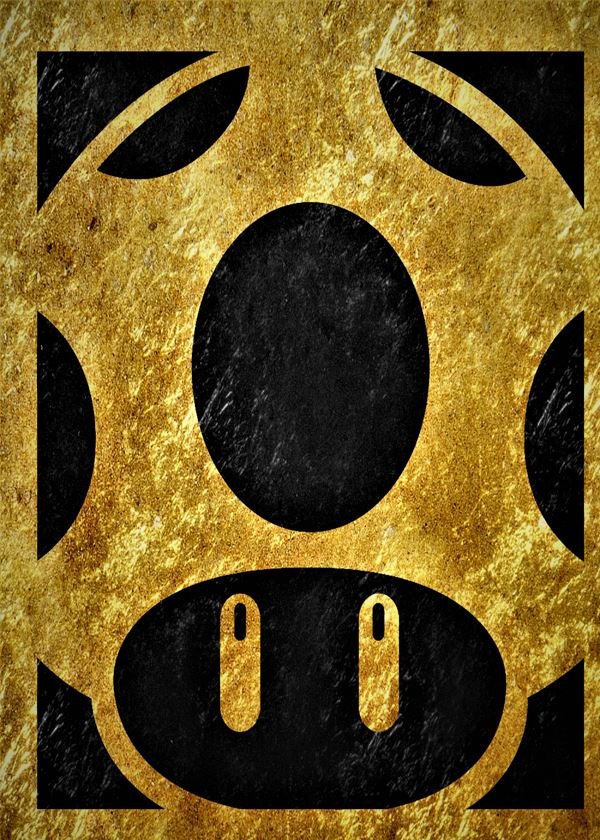 Plakat, Golden LUX - Mario, 50x70 cm