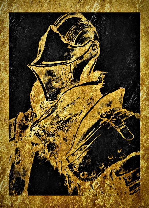 Plakat, Golden Lux - Dark Souls, 70x100 cm