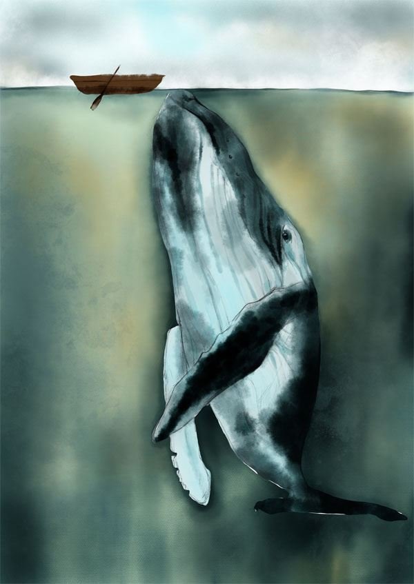 Plakat, Wielorybek, 50x70 cm