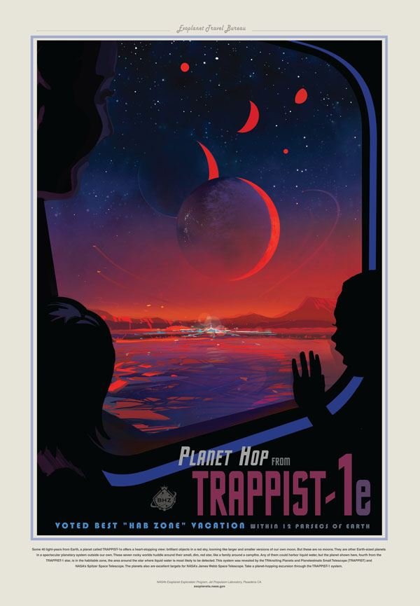 Plakat, Trappist, 30x40 cm