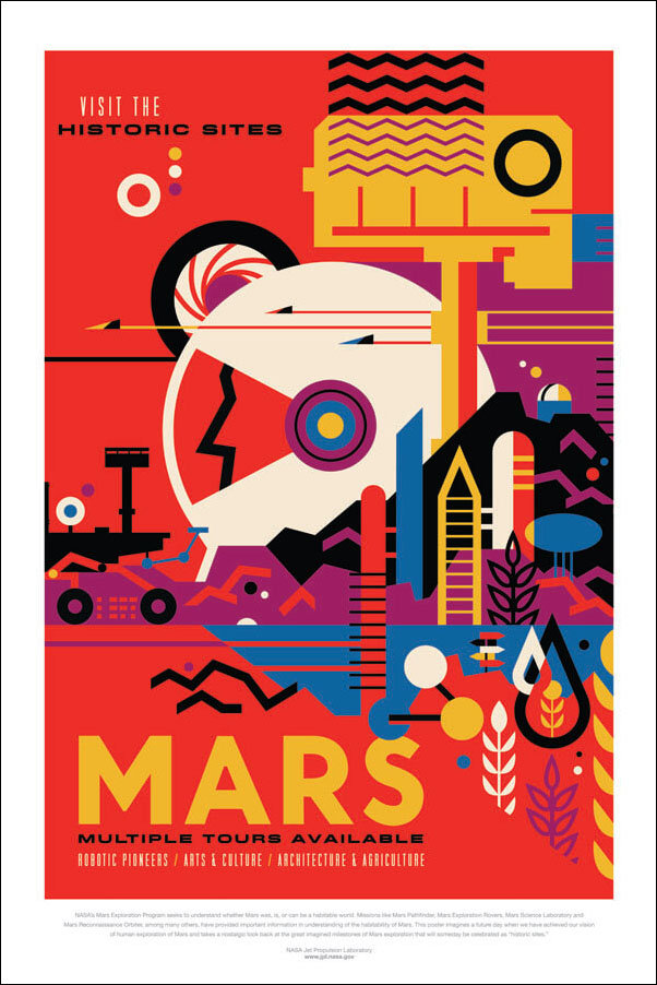 Plakat, Mars, 50x70 cm