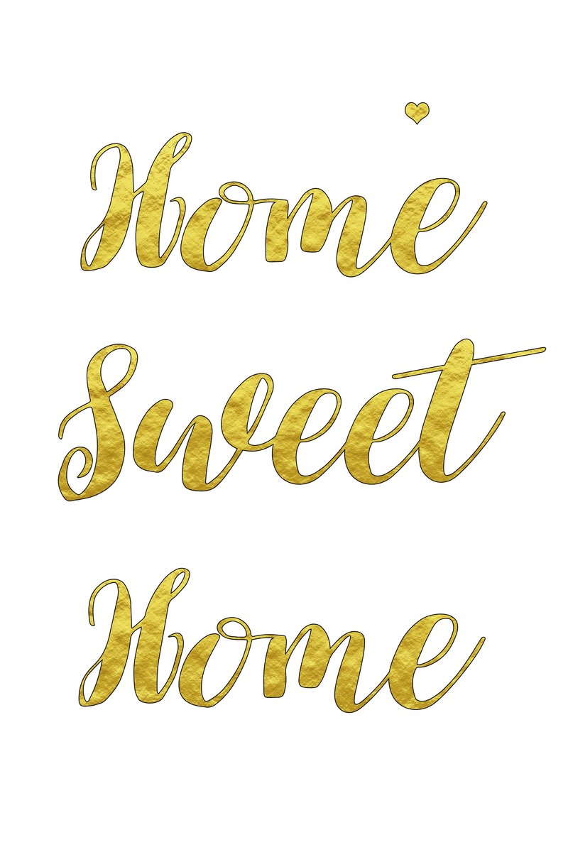 Plakat, Home sweet home – 70x100 cm