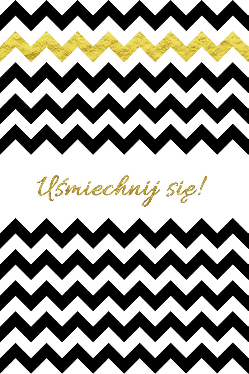 Plakat, Uśmiechnij się!, 61x91,5 cm