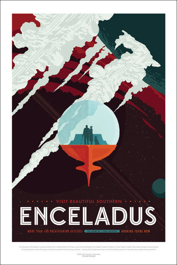 Enceladus - plakat 50x70 cm